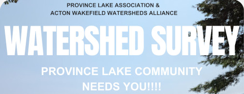 Province Lake Watershed Survey