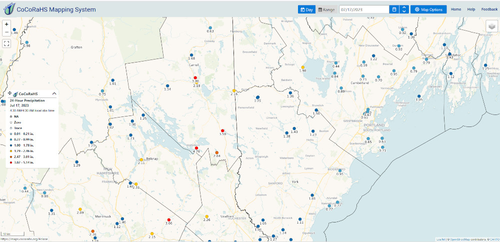 Cocorahs example